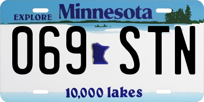 MN license plate 069STN
