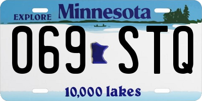 MN license plate 069STQ