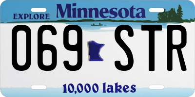 MN license plate 069STR