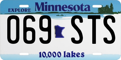 MN license plate 069STS