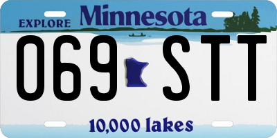 MN license plate 069STT