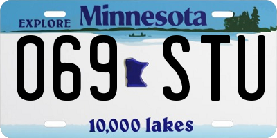 MN license plate 069STU