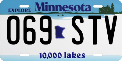 MN license plate 069STV