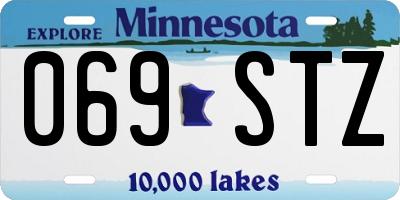 MN license plate 069STZ