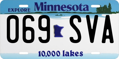 MN license plate 069SVA