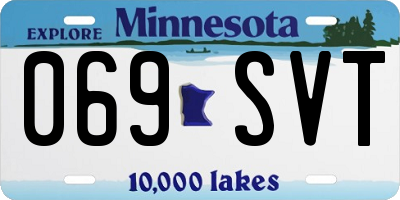 MN license plate 069SVT