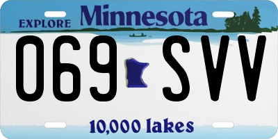 MN license plate 069SVV