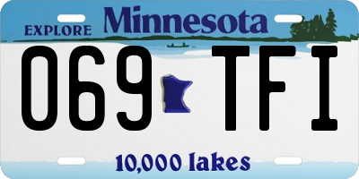 MN license plate 069TFI