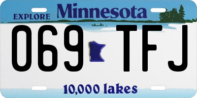 MN license plate 069TFJ