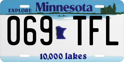 MN license plate 069TFL