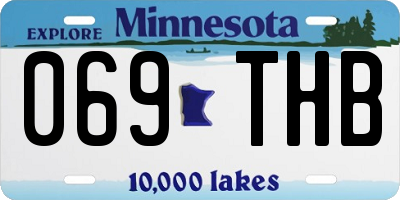 MN license plate 069THB