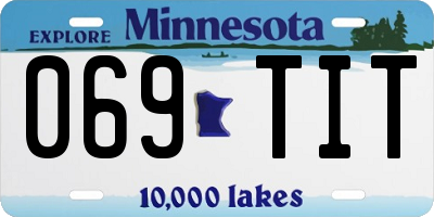 MN license plate 069TIT