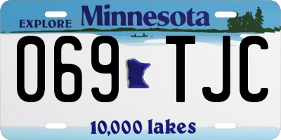 MN license plate 069TJC