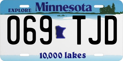 MN license plate 069TJD
