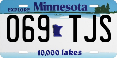 MN license plate 069TJS