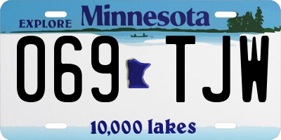 MN license plate 069TJW