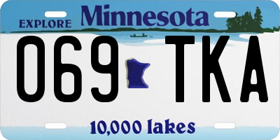 MN license plate 069TKA