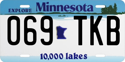 MN license plate 069TKB