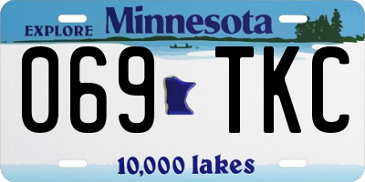 MN license plate 069TKC