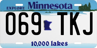 MN license plate 069TKJ