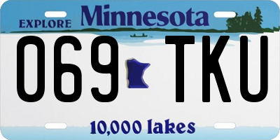 MN license plate 069TKU