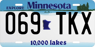 MN license plate 069TKX