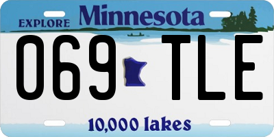 MN license plate 069TLE