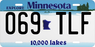 MN license plate 069TLF