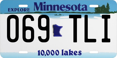 MN license plate 069TLI