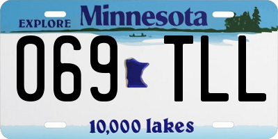 MN license plate 069TLL