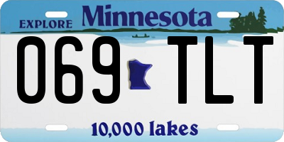 MN license plate 069TLT