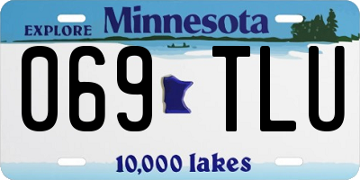 MN license plate 069TLU