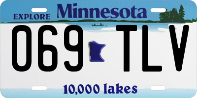 MN license plate 069TLV