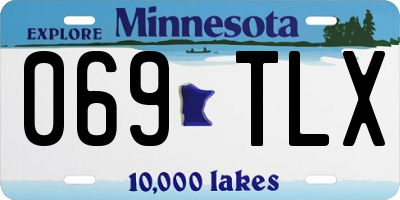 MN license plate 069TLX