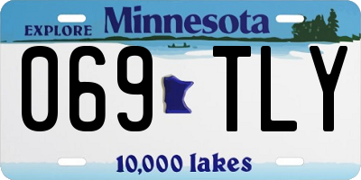 MN license plate 069TLY