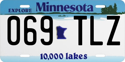 MN license plate 069TLZ