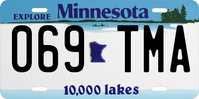 MN license plate 069TMA