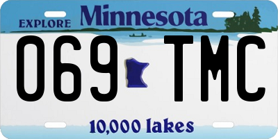 MN license plate 069TMC