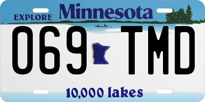 MN license plate 069TMD