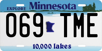 MN license plate 069TME