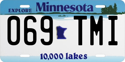 MN license plate 069TMI
