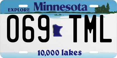 MN license plate 069TML