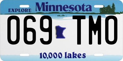 MN license plate 069TMO
