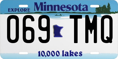MN license plate 069TMQ