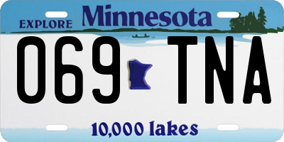 MN license plate 069TNA