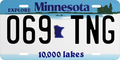 MN license plate 069TNG
