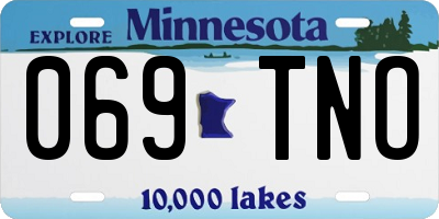 MN license plate 069TNO