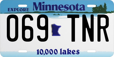 MN license plate 069TNR