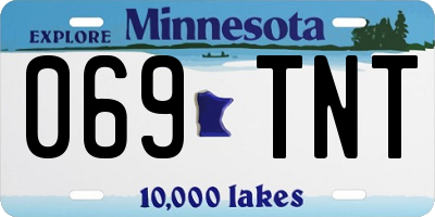 MN license plate 069TNT