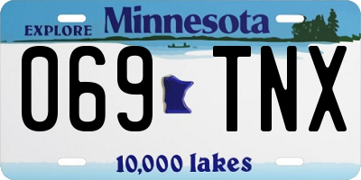 MN license plate 069TNX